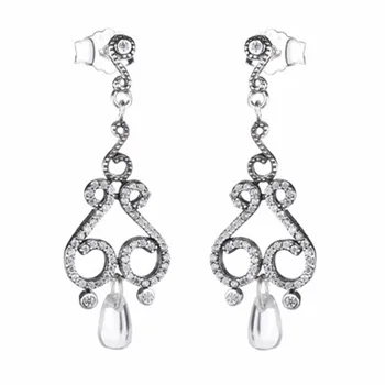 925 Sterling Silver Crystal Wedding Long Earrings Floral Shape Chandelier Earrings for Women Brides Bridesmaid Christmas
925 Sterling Silver Crystal Wedding Long Earrings Floral Shape Chandelier Earrings for Women Brides Bridesmaid Christmas