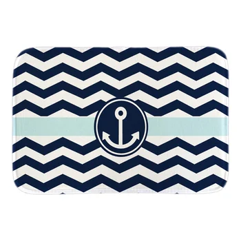 Navy Blue White Zigzag With Anchor Decor Home Doormats Soft Lightness Indoor Outdoor Door Mats Short Plush Fabric Bathroom Mats
Navy Blue White Zigzag With Anchor Decor Home Doormats Soft Lightness Indoor Outdoor Door Mats Short Plush Fabric Bathroom Mats