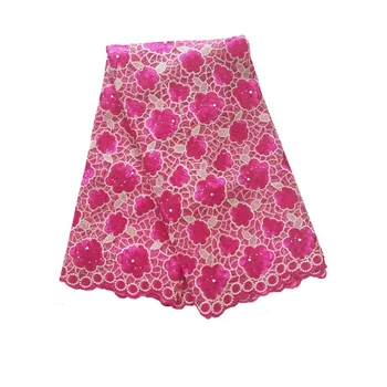 Rose Red Embroidery Net African Lace Fabric Organza Fo Wedding Clothing Dress High Quality French lace YM123-6
Rose Red Embroidery Net African Lace Fabric Organza Fo Wedding Clothing Dress High Quality French lace YM123-6