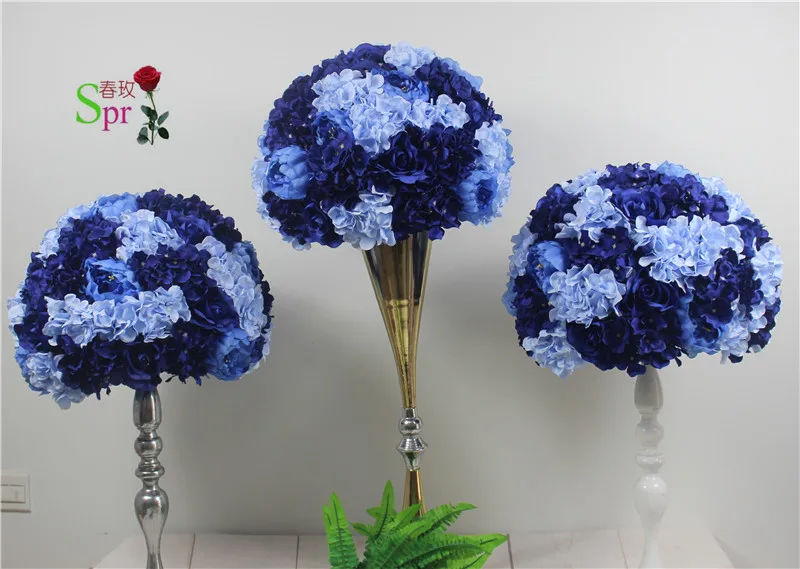 

SPR fashion 2pcs/lot 40cm dia. artificial wedding table centerpiece flower ball wedding road lead flowers decoration