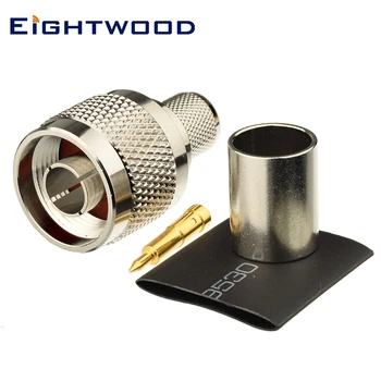 Eightwood 5PCS N Plug Male Straight RF Coaxial Connector Adapter Crimp RG8 RG213 LMR400 Cable for Antenna WLAN Satellite system
Eightwood 5PCS N Plug Male Straight RF Coaxial Connector Adapter Crimp RG8 RG213 LMR400 Cable for Antenna WLAN Satellite system