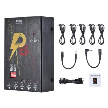 Caline P5 Guitar Effect Power Supply Station 5 Isolated DC 9V 12V 18V Outputs with Short Circuit Protection
Caline P5 Guitar Effect Power Supply Station 5 Isolated DC 9V 12V 18V Outputs with Short Circuit Protection