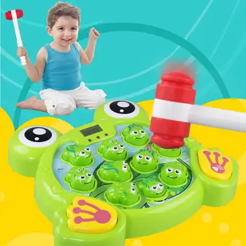 Cartoon Frog Game Machine Hit Hamster Safe Durable Non - Toxic Music Electric Interactive Toy For Kids Birthday Present
Cartoon Frog Game Machine Hit Hamster Safe Durable Non - Toxic Music Electric Interactive Toy For Kids Birthday Present
