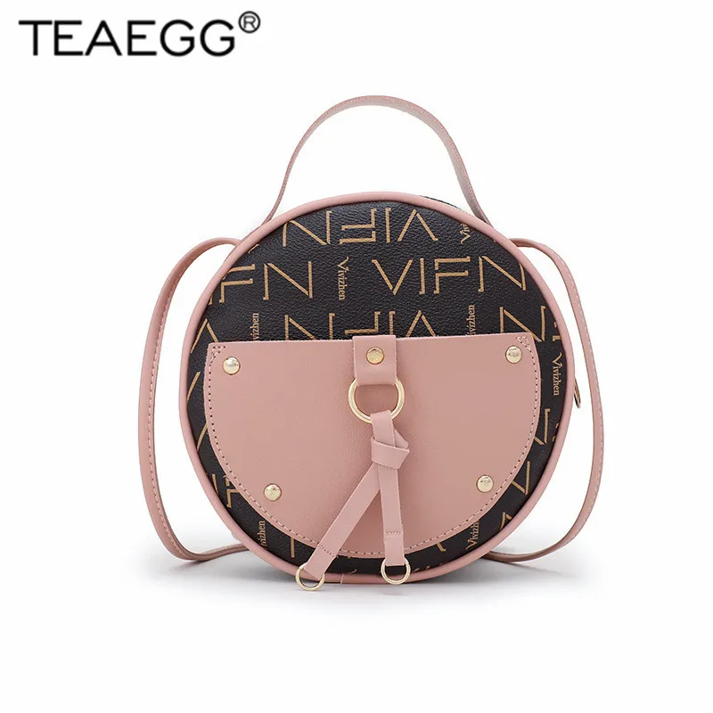 TEAEGG сумка для женщин круглая девушек круговая через плечо сумка-мессенджер