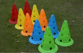 30CM Multipurpose Football training circular cone mark barrel Soccer training obstacles bucket with holes
30CM Multipurpose Football training circular cone mark barrel Soccer training obstacles bucket with holes