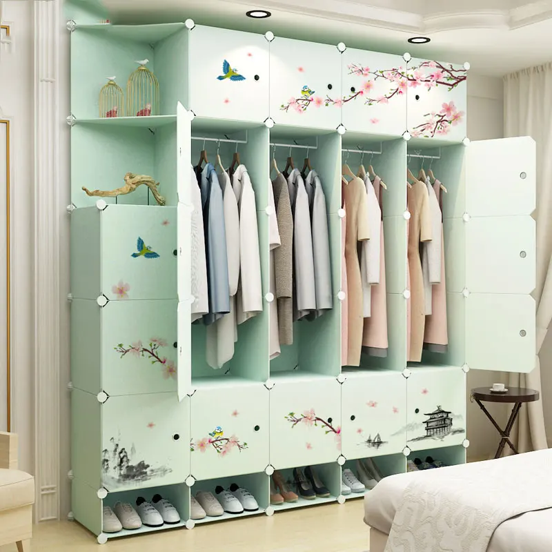 Wardrobe Simple Modern Economic Folding Locker Bedroom Double Combination Storage Cabinet Plastic Simple Hanging Wardrobe
Wardrobe Simple Modern Economic Folding Locker Bedroom Double Combination Storage Cabinet Plastic Simple Hanging Wardrobe