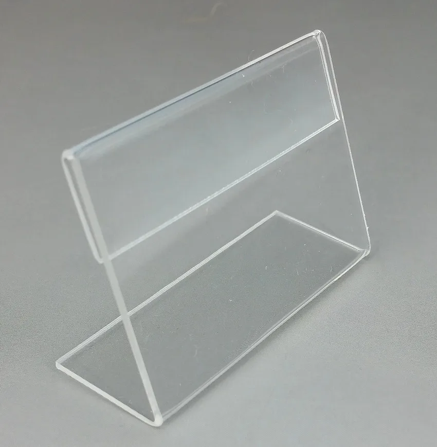 

Acrylic Sign Holder Plexiglass Slanted Desk table Price Label Stands, Slanted Display Stand
