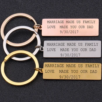 Stainless Steel Keychain Engraved Marrige Made Us Family Love Made You Our Dad Personalized Custom Special Time For Father
Stainless Steel Keychain Engraved Marrige Made Us Family Love Made You Our Dad Personalized Custom Special Time For Father