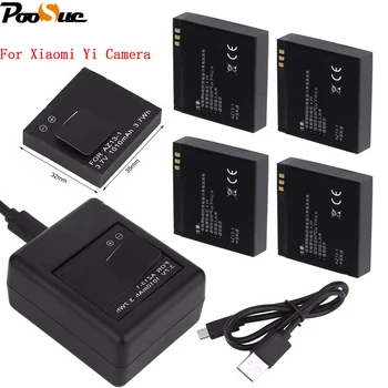 For Xiaomi Yi Camera 1010mAh AZ13-1 battery 5PCS + USB 2 sides Charger For xiaoyi Action camera xiaomi yi accessories
For Xiaomi Yi Camera 1010mAh AZ13-1 battery 5PCS + USB 2 sides Charger For xiaoyi Action camera xiaomi yi accessories