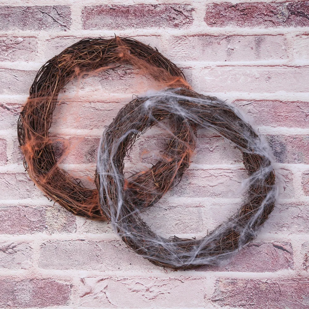 White Orange Spider Web Wreath Rattan Rattan Wreath With Cobweb Door Decoration Hawaiian Party Crafts For Halloween
White Orange Spider Web Wreath Rattan Rattan Wreath With Cobweb Door Decoration Hawaiian Party Crafts For Halloween