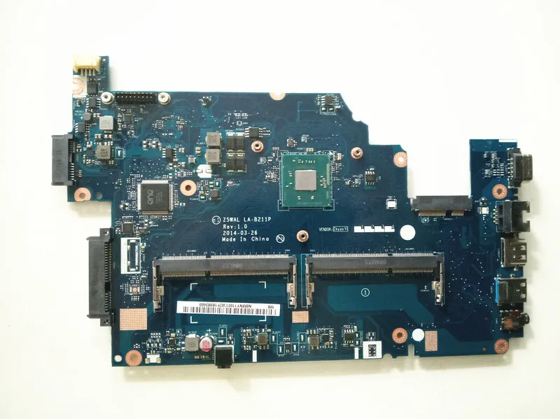 NBMPL11001 NB.MPL11.001 Laptop Motherboard FOR ACER E5-511 System motherboard With SR1W3 N2930u Z5WAL LA-B211P
NBMPL11001 NB.MPL11.001 Laptop Motherboard FOR ACER E5-511 System motherboard With SR1W3 N2930u Z5WAL LA-B211P