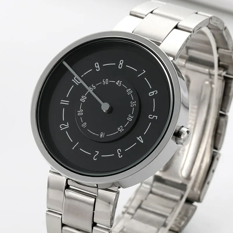 Minimalist Quartz Watch Men Women Creative Turntable Dial Wristwatch Steel Band Leather Watch Simple Sport Clock Gift for Lover
Minimalist Quartz Watch Men Women Creative Turntable Dial Wristwatch Steel Band Leather Watch Simple Sport Clock Gift for Lover