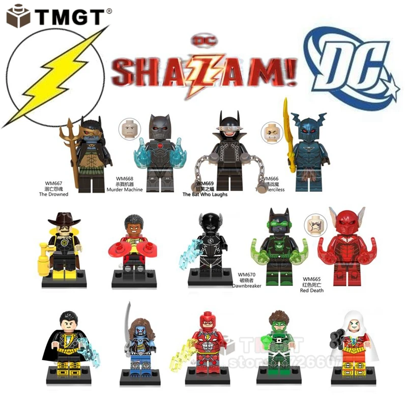 2019 NEW Dark Knights Red Death Dawnbreak Shazam Flash Green Lantern Firestorm Black Adam Building Blocks Toys Children Gifts
2019 NEW Dark Knights Red Death Dawnbreak Shazam Flash Green Lantern Firestorm Black Adam Building Blocks Toys Children Gifts