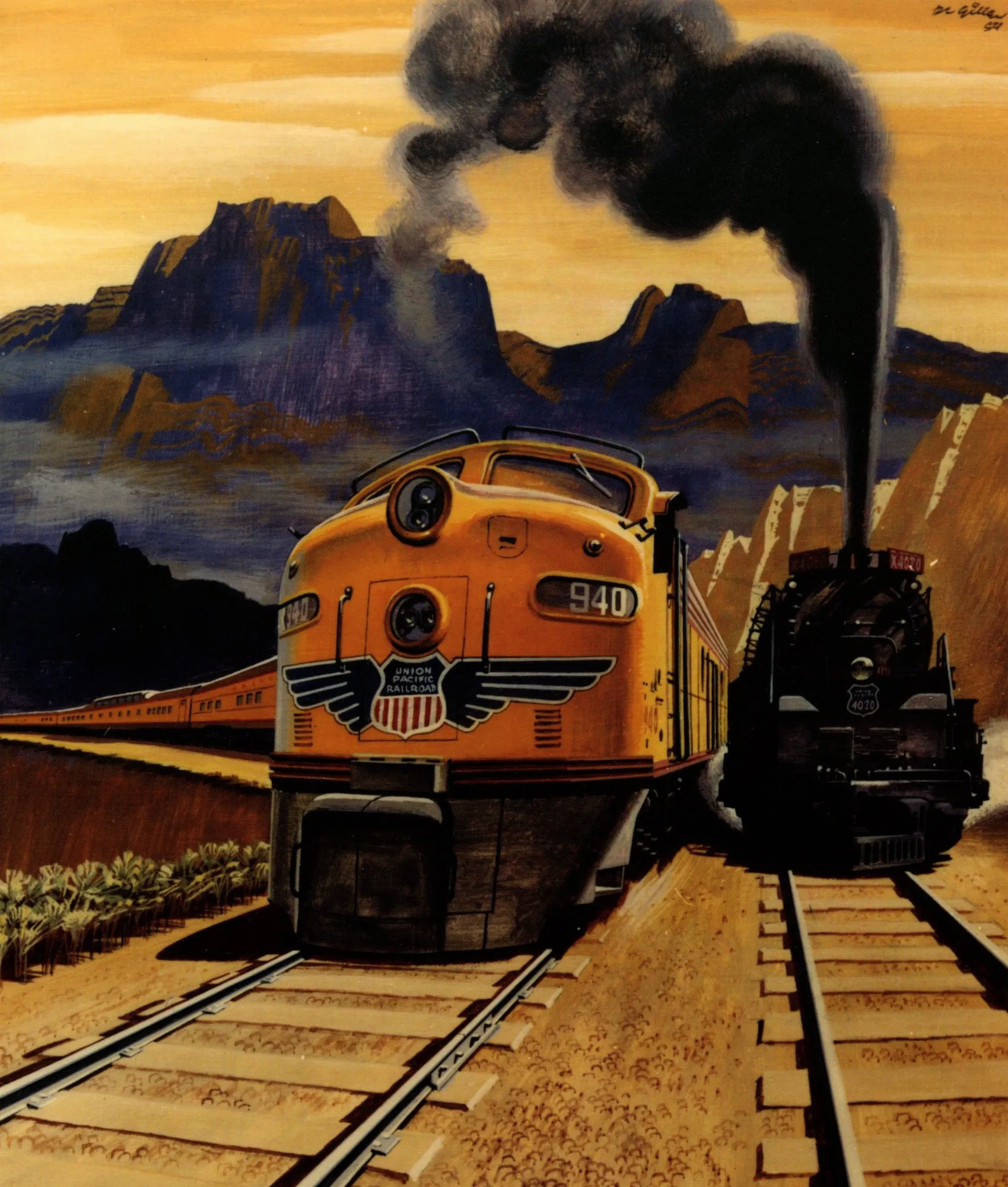 Vintage Advertising Poster Union Pacific: Past & Future Classic Canvas Paintings Vintage Wall Posters Stickers Home Decor Gift
Vintage Advertising Poster Union Pacific: Past & Future Classic Canvas Paintings Vintage Wall Posters Stickers Home Decor Gift