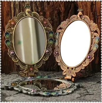 European retro foldable Peacock decoration with mirror frame vanity mirror pocket mirror makeup mirrors for girl gift J039
European retro foldable Peacock decoration with mirror frame vanity mirror pocket mirror makeup mirrors for girl gift J039