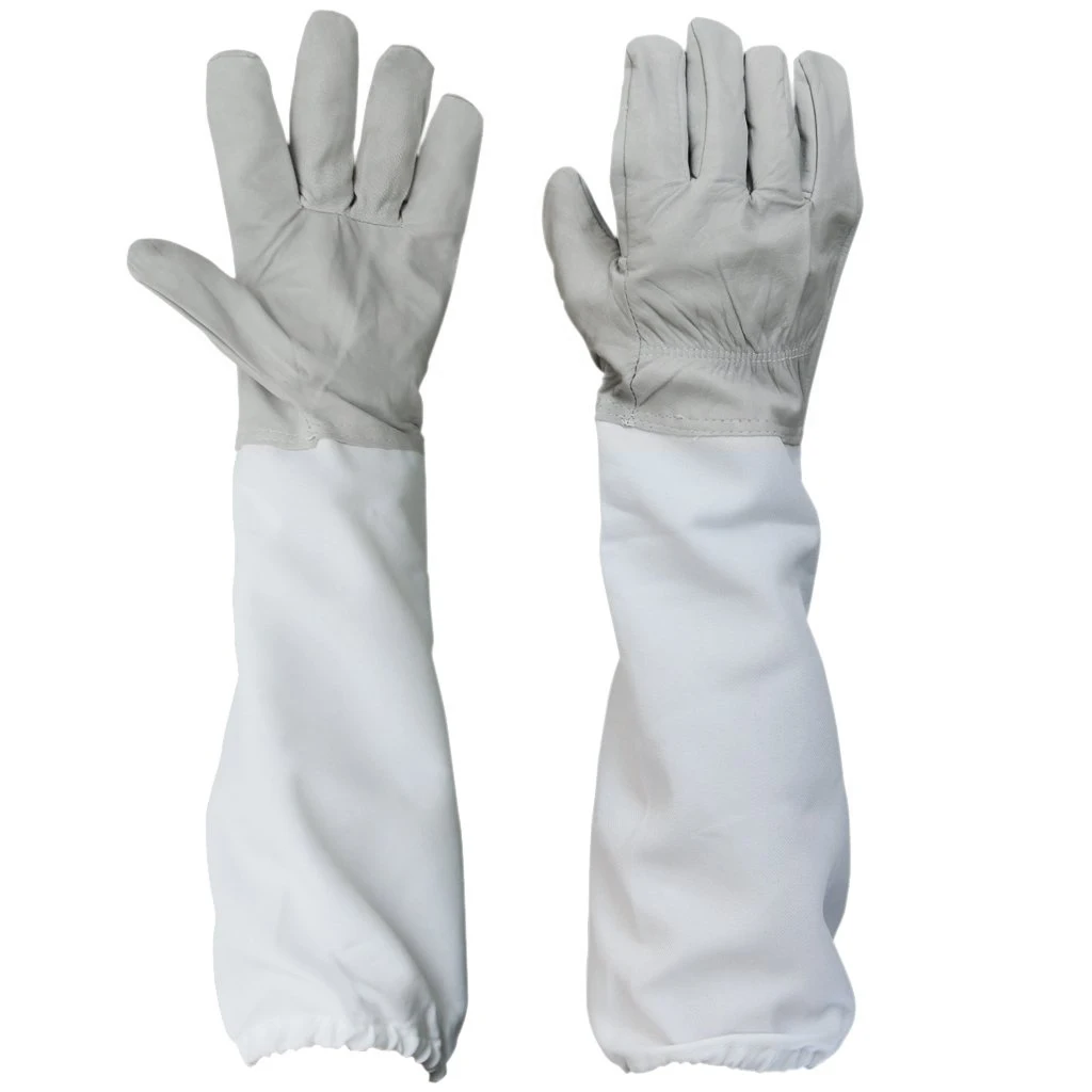 PHFU 1 Pair of Gloves with Protective Sleeves ventilated Professional Anti Bee for Apiculture Beekeeper - grey and White
PHFU 1 Pair of Gloves with Protective Sleeves ventilated Professional Anti Bee for Apiculture Beekeeper - grey and White