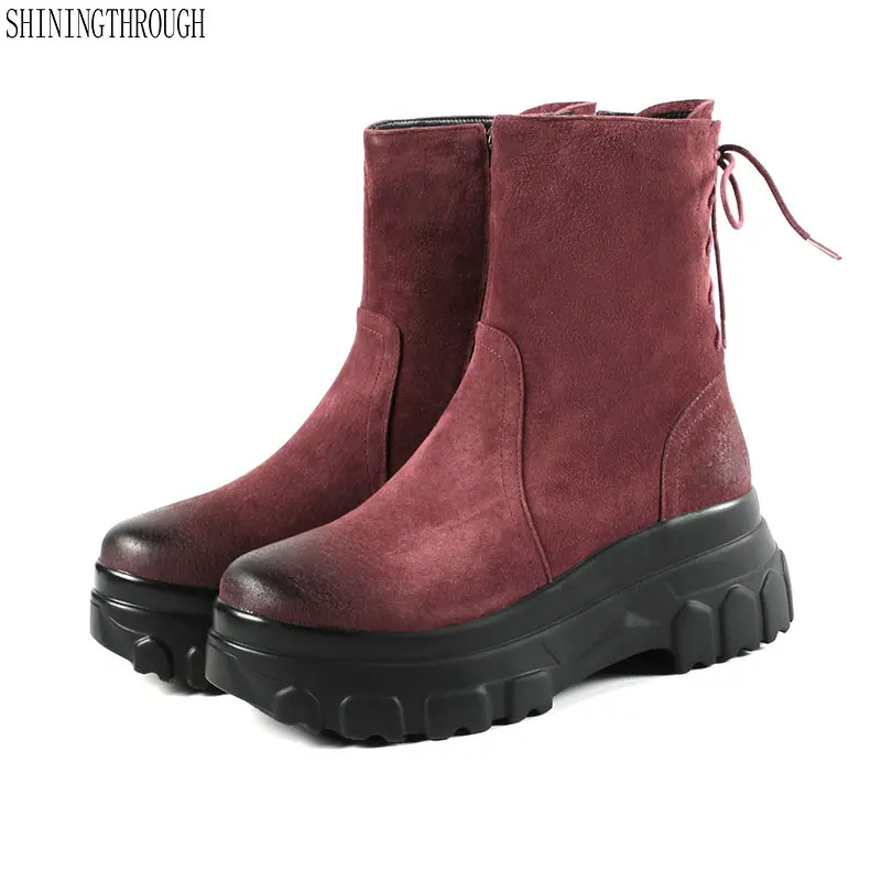 2018 genuine leather cow suede slip on wedges flat platform European round toe long leg increased ankle boots
2018 genuine leather cow suede slip on wedges flat platform European round toe long leg increased ankle boots