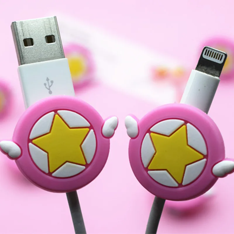 Superstar Mini Cute Silicone USB Cable Protector Data Line Cord Protection Case Cable Winder Cover For iPhone /Samsung/Huawei
Superstar Mini Cute Silicone USB Cable Protector Data Line Cord Protection Case Cable Winder Cover For iPhone /Samsung/Huawei