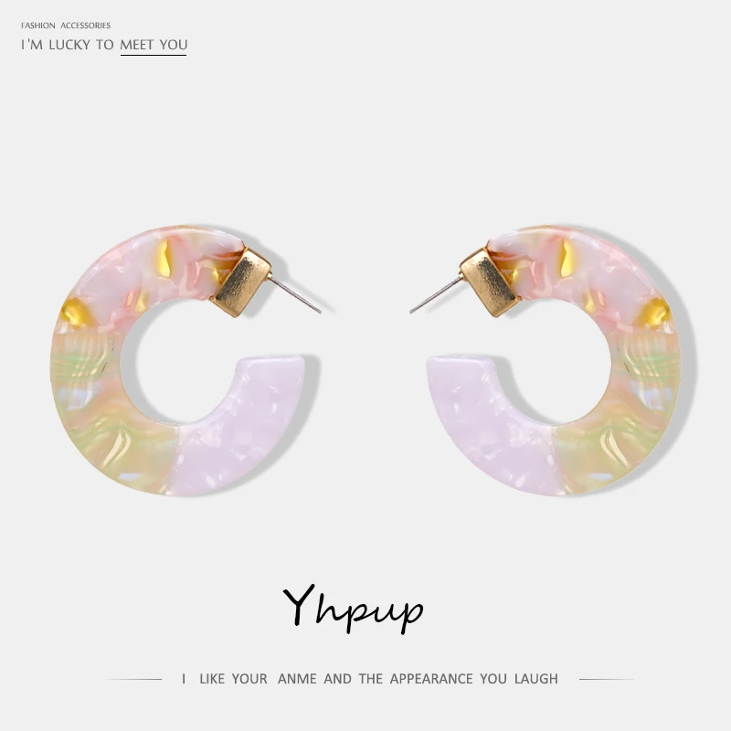 Yhpup Fashion Charm Geometric Big Round Circle Hoop Earrings Boho Resin Acrylic Multicolor Earrings For Women Party Jewelry
Yhpup Fashion Charm Geometric Big Round Circle Hoop Earrings Boho Resin Acrylic Multicolor Earrings For Women Party Jewelry