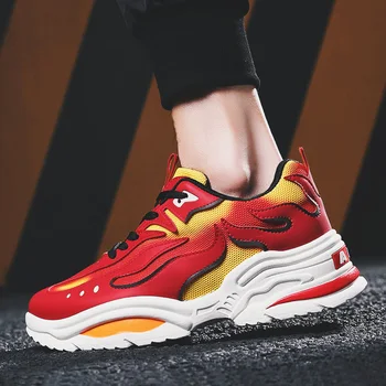 INS Vintage Chunky Sneaker Kanye West Breathable Men Red Flame Casual Shoes Zapatillas De Hombre Casual Tenis Masculino
INS Vintage Chunky Sneaker Kanye West Breathable Men Red Flame Casual Shoes Zapatillas De Hombre Casual Tenis Masculino