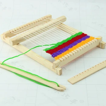 Child DIY Wooden Handloom Developmental Toy Yarn Weaving Knitting Shuttle Loom t15
Child DIY Wooden Handloom Developmental Toy Yarn Weaving Knitting Shuttle Loom t15