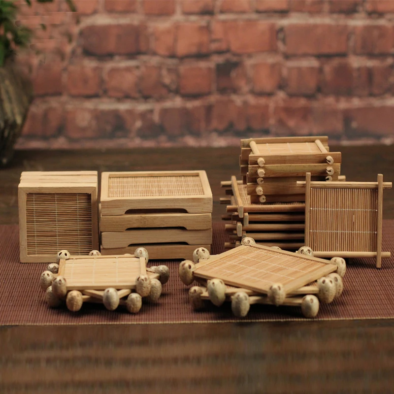 6in1 Creative Natural Bamboo Cup Mat Teapot Coaster Never Rot Organic Kitchen Mats Retro Eco-friendly Teaware Accessories
6in1 Creative Natural Bamboo Cup Mat Teapot Coaster Never Rot Organic Kitchen Mats Retro Eco-friendly Teaware Accessories