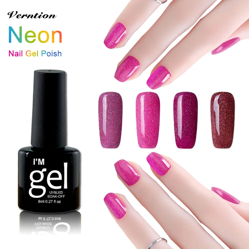 Verntion Hot Sale Shining Colors Neon Gel Nail Polish Long-lasting Gel Varnish Soak Off UV Lukcy Colorful Led Nail Gel Polish
Verntion Hot Sale Shining Colors Neon Gel Nail Polish Long-lasting Gel Varnish Soak Off UV Lukcy Colorful Led Nail Gel Polish
