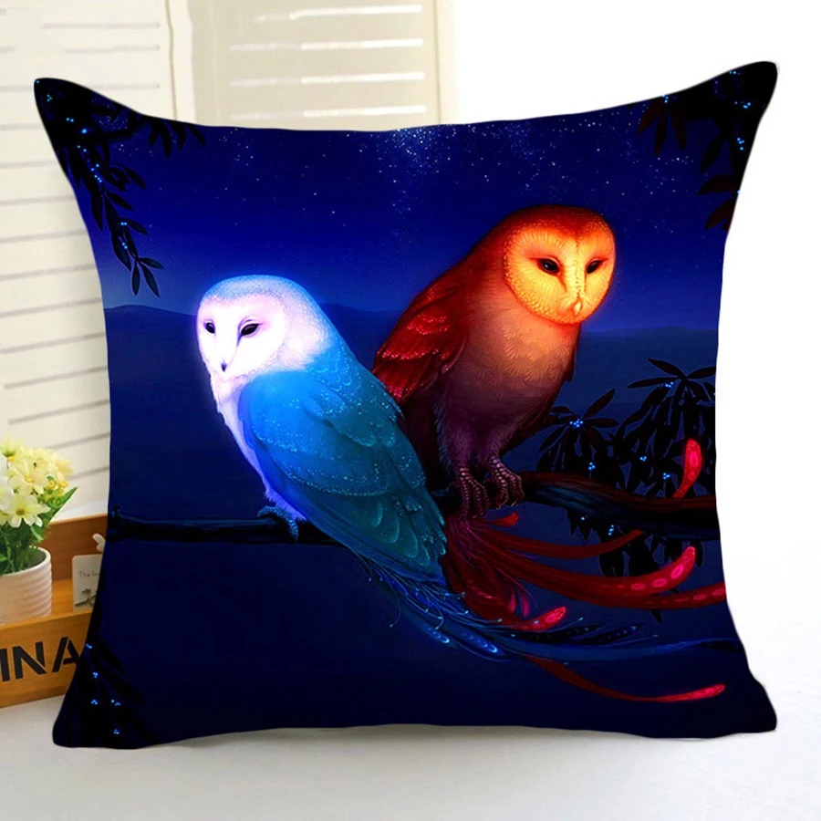 Comwarm Cozy Animals Pillow Cover almofada Parrots Wolf Leopard Elephant Polyester Cushion Cover for Sofa Home Decor Pillow Case 
Comwarm Cozy Animals Pillow Cover almofada Parrots Wolf Leopard Elephant Polyester Cushion Cover for Sofa Home Decor Pillow Case