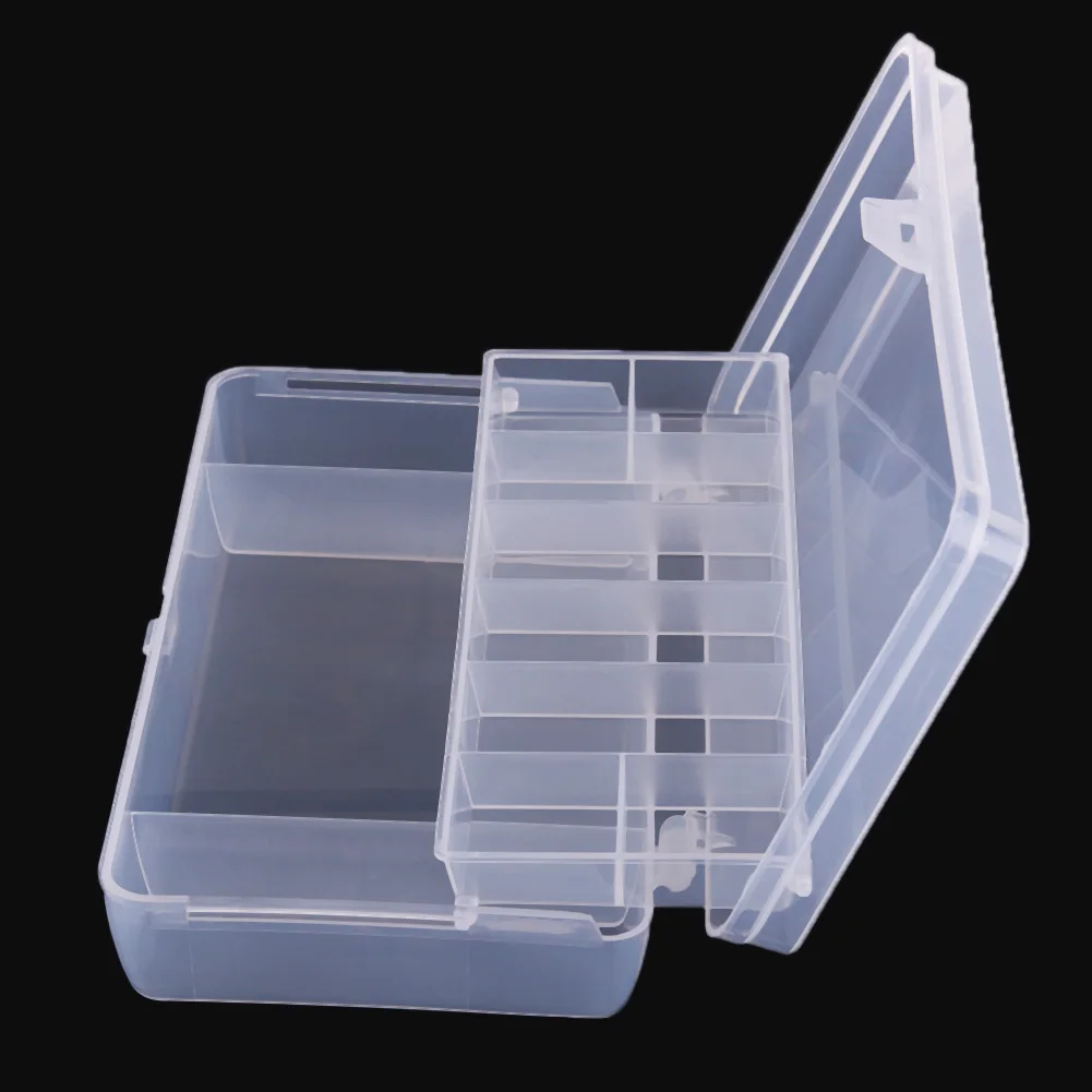 2 Layer Plastic Fishing Lure Box Holder Transparent Portable Kit Fishing Spoon Hook Bait Storage Case Holder Fish Tools
2 Layer Plastic Fishing Lure Box Holder Transparent Portable Kit Fishing Spoon Hook Bait Storage Case Holder Fish Tools