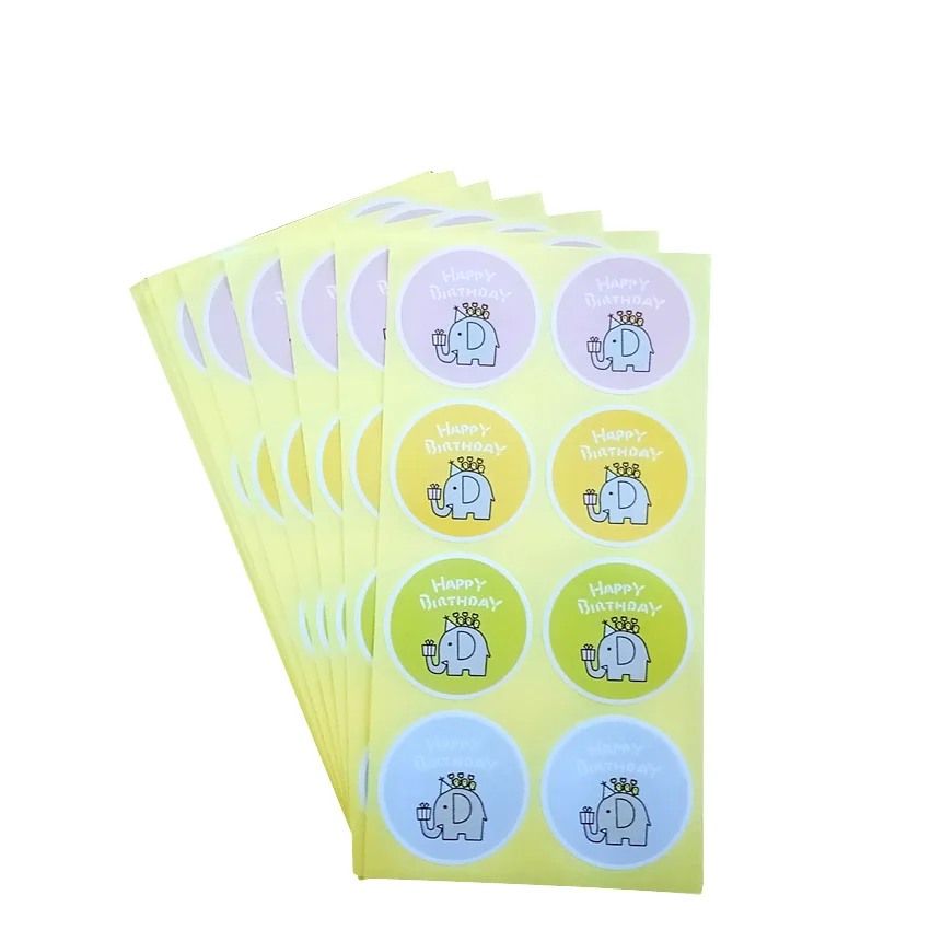 400pcs/lot Cute Round Elephant Happy Birthday Paper Labels Packaging Sealing Label Sticker Adhesive Gift For Children
400pcs/lot Cute Round Elephant Happy Birthday Paper Labels Packaging Sealing Label Sticker Adhesive Gift For Children
