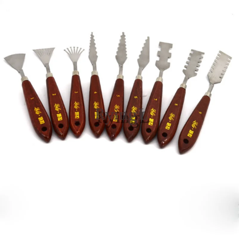 #9pcs/lot Professional Spatula Palette Knife Painting Mixing Scraper Set for Painting Palette Knife Kit Paint Art
#9pcs/lot Professional Spatula Palette Knife Painting Mixing Scraper Set for Painting Palette Knife Kit Paint Art