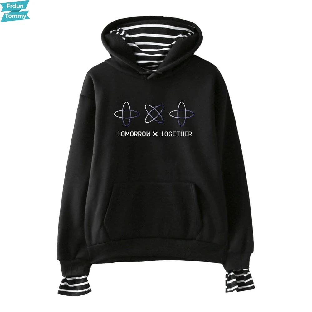 TXT Tomorrow X Together Print Fake Two Pieces Hoodies 2019 Hot Sale Casual Women Sweatshirts Kpops Harajuku Plus Size
TXT Tomorrow X Together Print Fake Two Pieces Hoodies 2019 Hot Sale Casual Women Sweatshirts Kpops Harajuku Plus Size