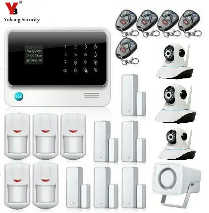 SmartYIBA Wireless GSM SMS Alarm System WIFI Security Camera Surveillance Door Open/Close Alarm Wired Horn Motion Alarm Kits
SmartYIBA Wireless GSM SMS Alarm System WIFI Security Camera Surveillance Door Open/Close Alarm Wired Horn Motion Alarm Kits