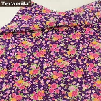 Teramila Cotton Poplin Fabric Printed Floral Design Purple Fat Quarter Meter Cloth Quilting DIY For Dress Shirt Patchwork Crafts
Teramila Cotton Poplin Fabric Printed Floral Design Purple Fat Quarter Meter Cloth Quilting DIY For Dress Shirt Patchwork Crafts