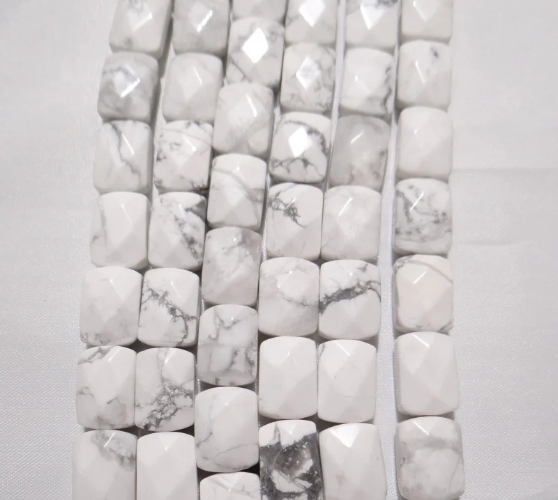 18pcs Natural Stone Faceted Rectangle Shape Spacer Beads For Jewelry Making DIY white Turquoises Bead Bracelet Necklace 8*11 MM
18pcs Natural Stone Faceted Rectangle Shape Spacer Beads For Jewelry Making DIY white Turquoises Bead Bracelet Necklace 8*11 MM
