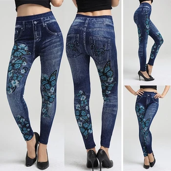 Women Leggings Autumn Jeans Leggings Slim Mock Pocket Woman Butterfly Print Leggings Ladies Hollow Heart Denim Skinny Trousers
Women Leggings Autumn Jeans Leggings Slim Mock Pocket Woman Butterfly Print Leggings Ladies Hollow Heart Denim Skinny Trousers