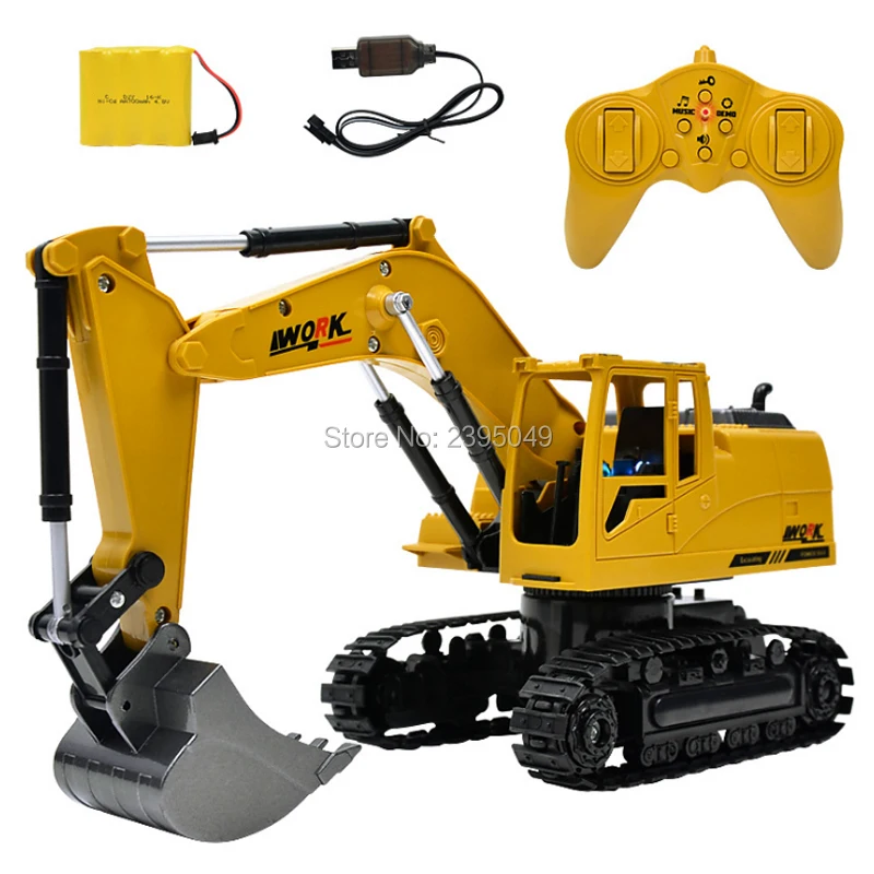 New Remote Control Plastic Excavator Remote Control Constructing Truck Crawler Digger Model Electronic Engineering Truck Toy
New Remote Control Plastic Excavator Remote Control Constructing Truck Crawler Digger Model Electronic Engineering Truck Toy