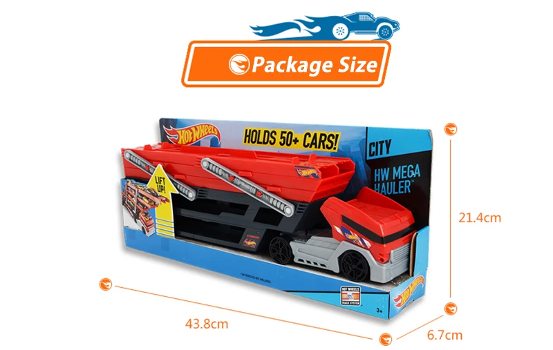 Hotwheels Truck Toy Storage Box Car Container Scalable Parking Floor Hot Wheels Transport Truck