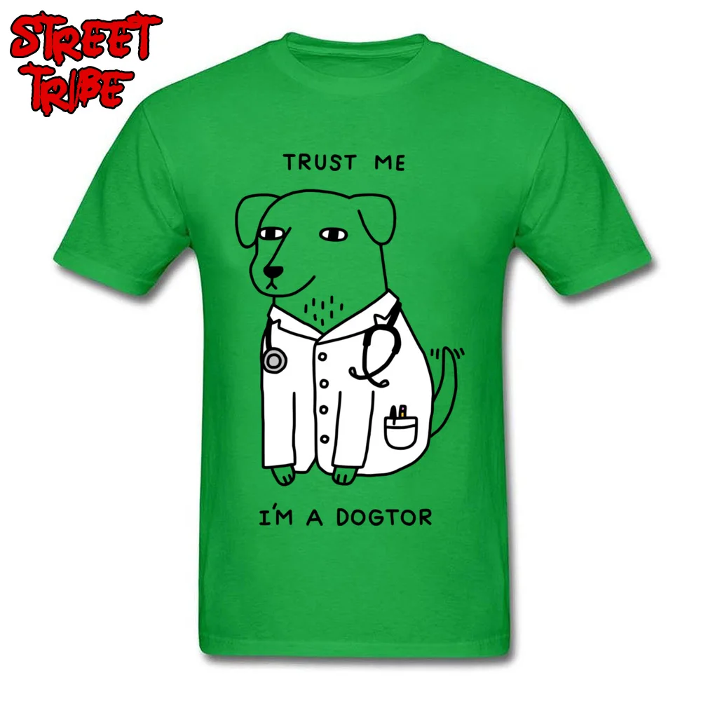 Men Top T-shirts Dogtor Design Tees 100% Cotton Crewneck Short Sleeve Crazy Tops & Tees Summer Autumn Top Quality Dogtor green