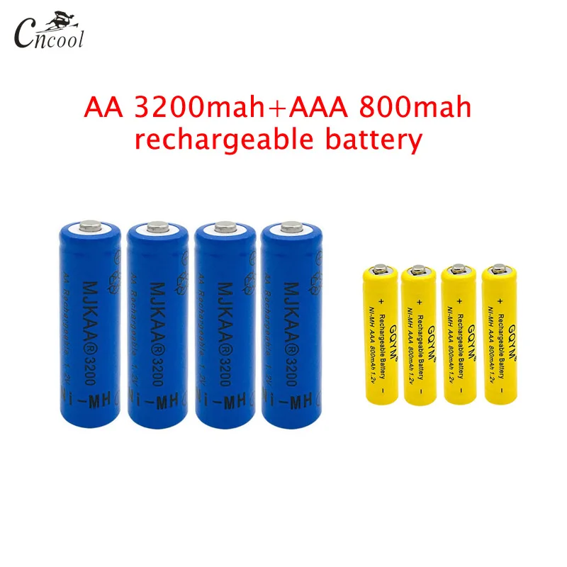 20 pcs AA 3200mAh Ni-MH Rechargeable Batteries + 20 pcs AAA 800mAh Rechargeable Batteries
20 pcs AA 3200mAh Ni-MH Rechargeable Batteries + 20 pcs AAA 800mAh Rechargeable Batteries