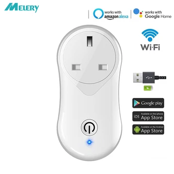 WiFi Smart Plug Timer Switch Socket with USB Charging Port Remote Control Outlet Work Alexa Echo Google Assistant Homekit
WiFi Smart Plug Timer Switch Socket with USB Charging Port Remote Control Outlet Work Alexa Echo Google Assistant Homekit