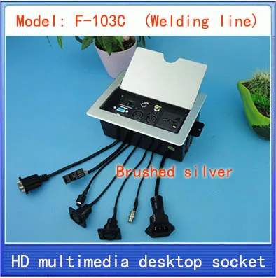 Tabletop socket / hidden multimedia information box outlet /network RJ45 3 PIN XLR VIDEO AUDIO interface desktop socket F-103C
Tabletop socket / hidden multimedia information box outlet /network RJ45 3 PIN XLR VIDEO AUDIO interface desktop socket F-103C