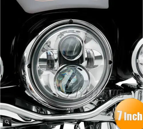 7'' LED Chrome Projector Round Headlight For Harley Street Glide FLHX Touring/Yamaha V-Star XVS 650 1100 Custom Silverado
7'' LED Chrome Projector Round Headlight For Harley Street Glide FLHX Touring/Yamaha V-Star XVS 650 1100 Custom Silverado