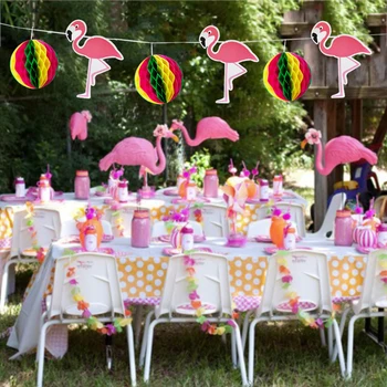 Flamingo Coconut Tree Honeycomb Ball Banner Birthday Party Decorations Kids Adult Hawaiian Luau Tropical Theme Party Flags 3M
Flamingo Coconut Tree Honeycomb Ball Banner Birthday Party Decorations Kids Adult Hawaiian Luau Tropical Theme Party Flags 3M