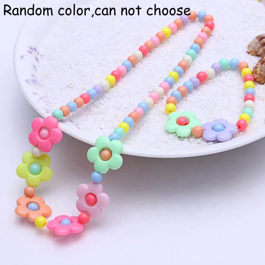 New Candy Color Plastic Beads Strand Necklace Jewelry Sets For Children Small Flowers Kids Strand Bracelets Baby Jewelry Gifts
New Candy Color Plastic Beads Strand Necklace Jewelry Sets For Children Small Flowers Kids Strand Bracelets Baby Jewelry Gifts