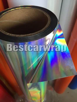 Holographic Silver Plotter Cutting Vinyl Stickers Self adhesive decals sticker film sheets skin PROTWRAPS 1x50m( 3.3x165ft )
Holographic Silver Plotter Cutting Vinyl Stickers Self adhesive decals sticker film sheets skin PROTWRAPS 1x50m( 3.3x165ft )