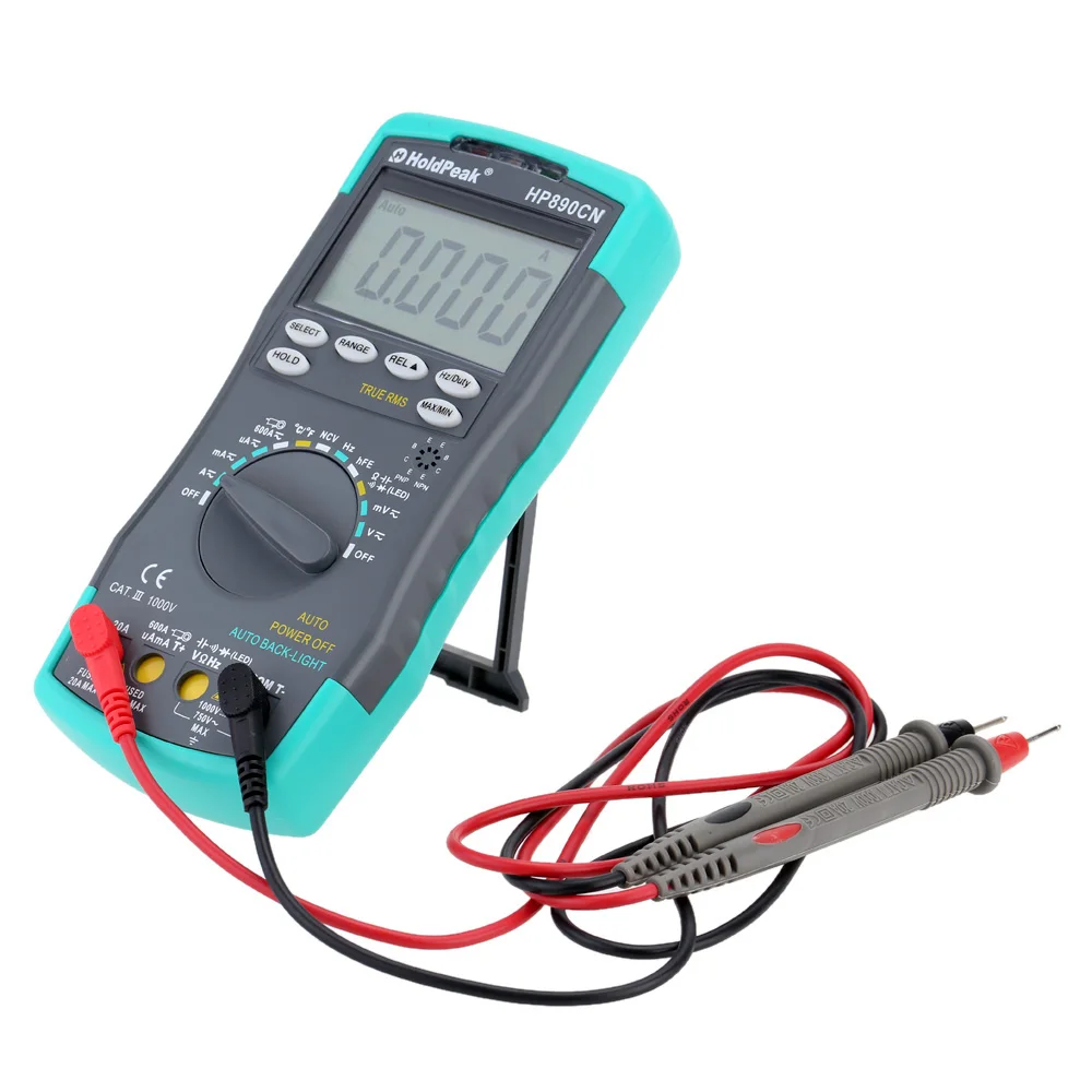 Digital Multimeter HP-890CN LCD Display AC/DC Voltage Ammeter Current Meter Temperature Tester Auto Range Diagnostic- tool
Digital Multimeter HP-890CN LCD Display AC/DC Voltage Ammeter Current Meter Temperature Tester Auto Range Diagnostic- tool