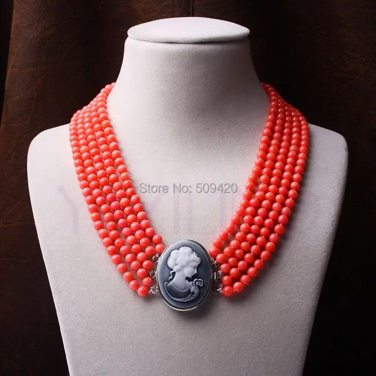 W&O655 >>>>>Retro 6mm Coral Ball Bead Fashion Elegant 18 Inch Long 5-Layers Natural Necklace
W&O655 >>>>>Retro 6mm Coral Ball Bead Fashion Elegant 18 Inch Long 5-Layers Natural Necklace