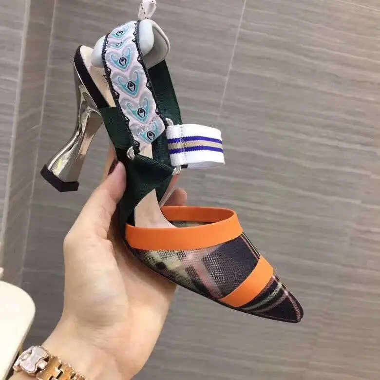 2019 Spring/Summer Fashion Retro Mixed Colors Mesh Women Pumps Pointed Toe Strange High Heels Gladiator Sandals Ladies Shoes
2019 Spring/Summer Fashion Retro Mixed Colors Mesh Women Pumps Pointed Toe Strange High Heels Gladiator Sandals Ladies Shoes