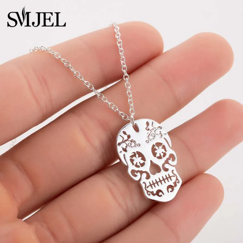 SMJEL Vintage Skeleton Pendant Necklace Women Ethnic Skull Necklaces Choker Mexican Skull Jewelry Halloween Gifts collier femme
SMJEL Vintage Skeleton Pendant Necklace Women Ethnic Skull Necklaces Choker Mexican Skull Jewelry Halloween Gifts collier femme